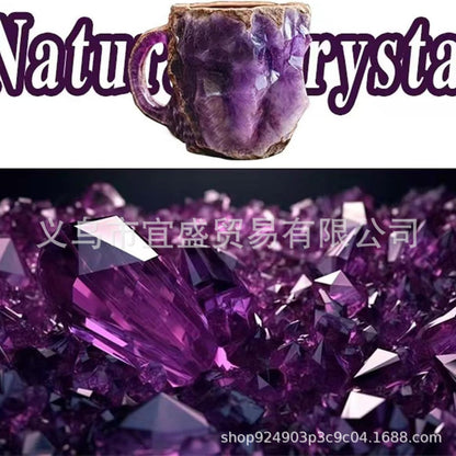 Mineral Crystal Coffee Mugs Resin Crafts Imitation Mineral Crystal Coffee Cup