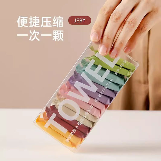 New Portable Compressed Towel Disposable Face Towel Boxed Pure Cotton Cleansing Towel For Business Travel Hotel Towel