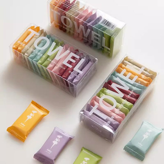 New Portable Compressed Towel Disposable Face Towel Boxed Pure Cotton Cleansing Towel For Business Travel Hotel Towel